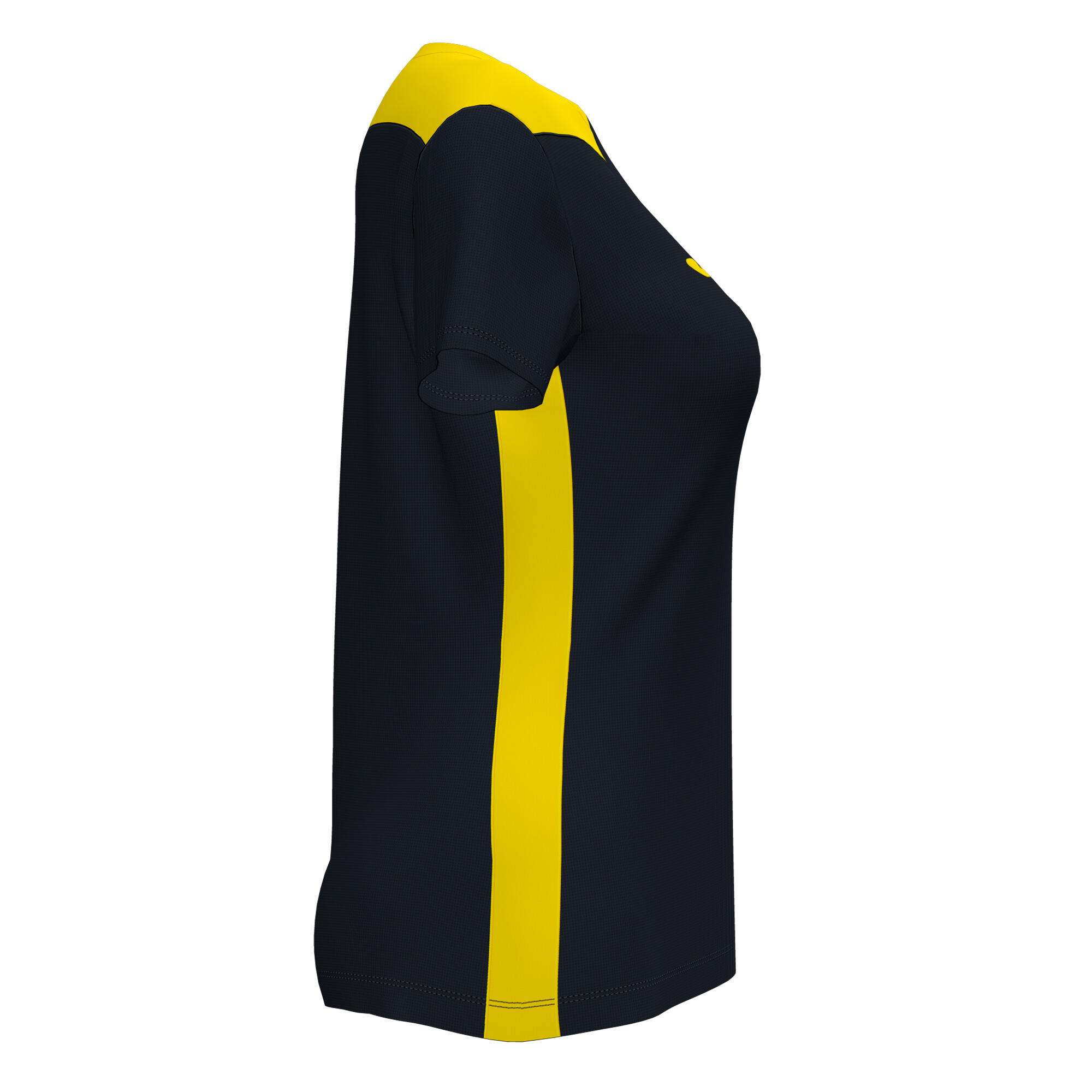 T-Shirt Manga Curta Futebol Mulher Joma Championship VI Preto 4/4
