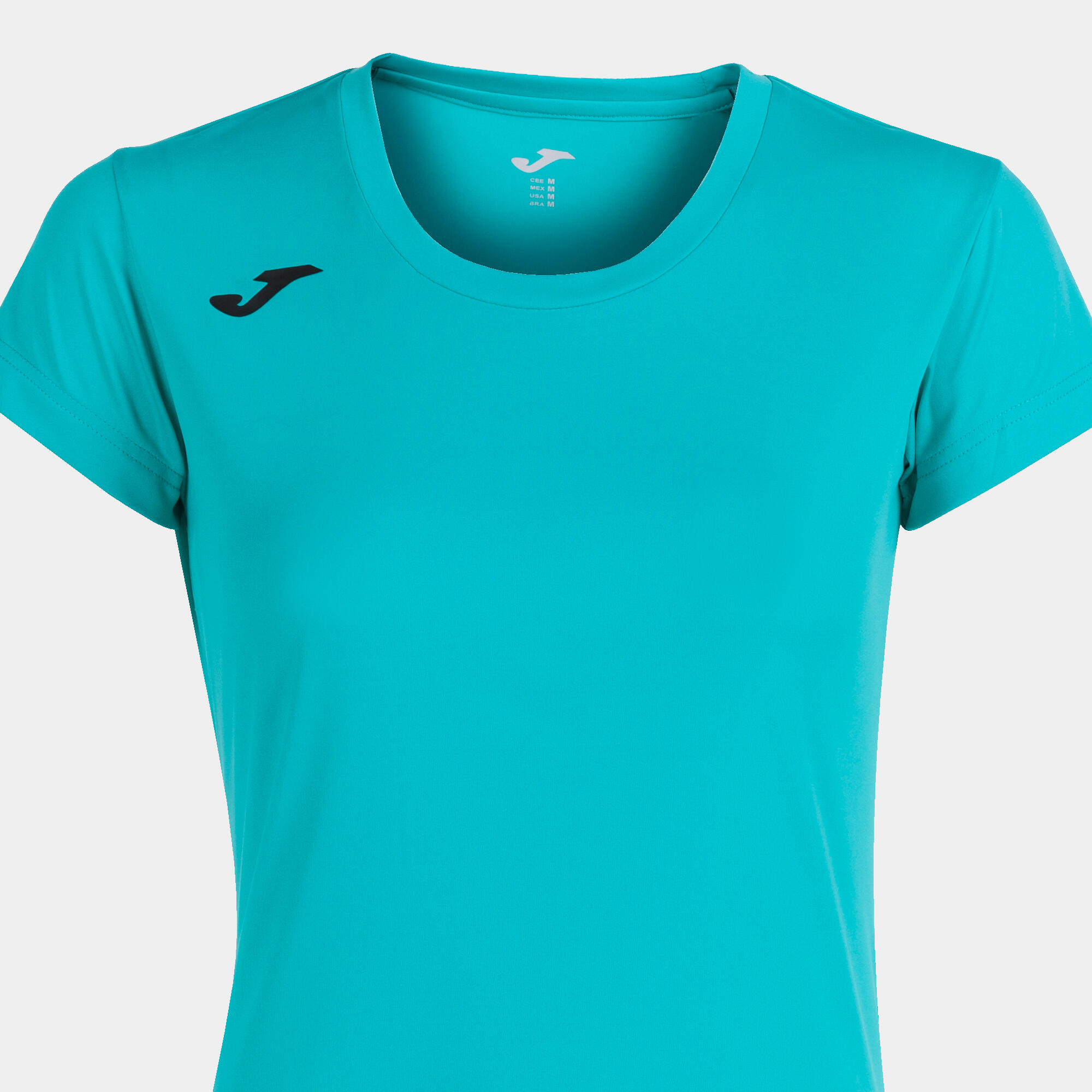 Camiseta Manga Corta Running Mujer Joma Record II Turquesa 4/5
