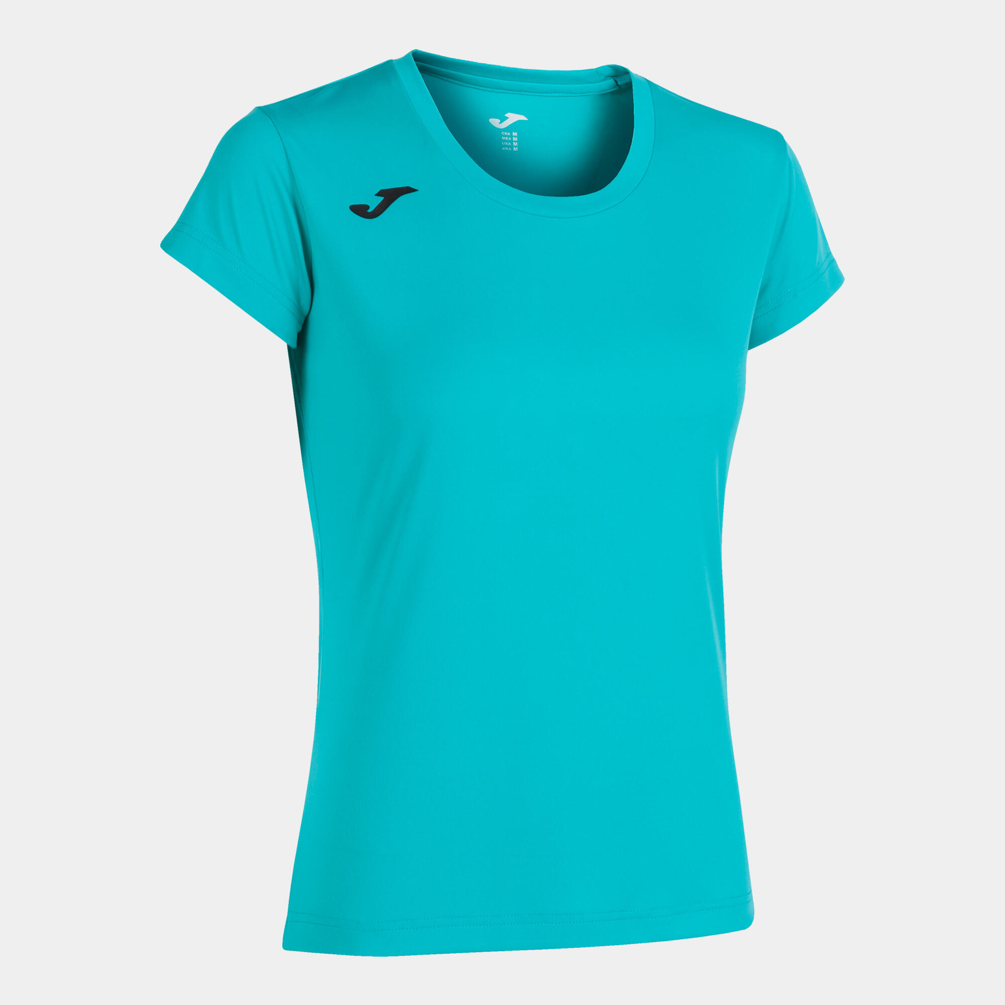 Camiseta Manga Corta Running Mujer Joma Record II Turquesa 3/5