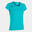 T-Shirt Manga Curta Running Mulher Joma Record II Azul-Turquesa