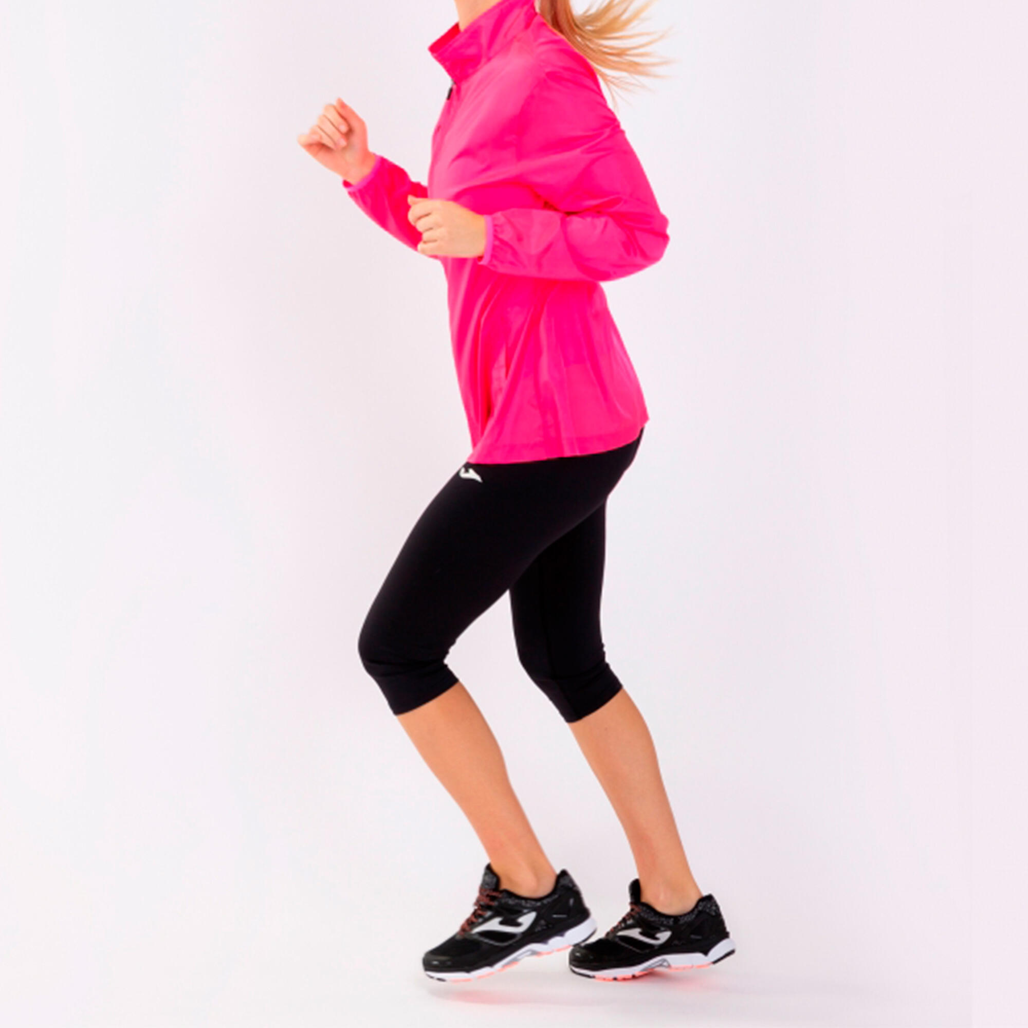 Corta-Ventos Running Mulher Joma Elite VII Rosa Fluor 5/5