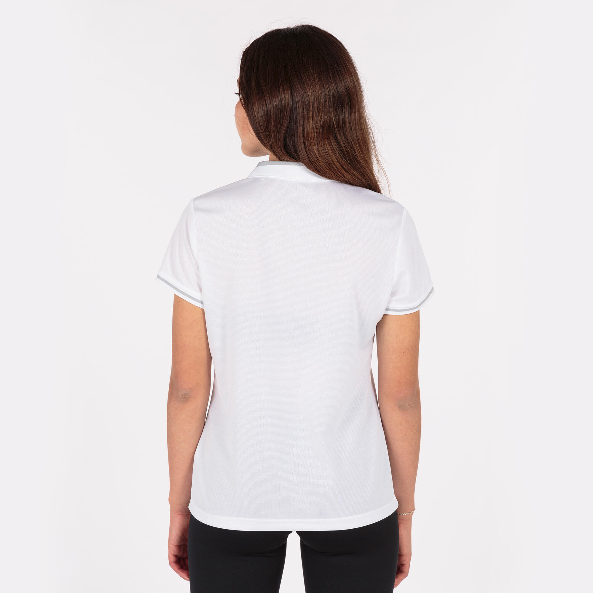Polo Manches Courtes Football Femme Joma Championship VI Blanc 3/5
