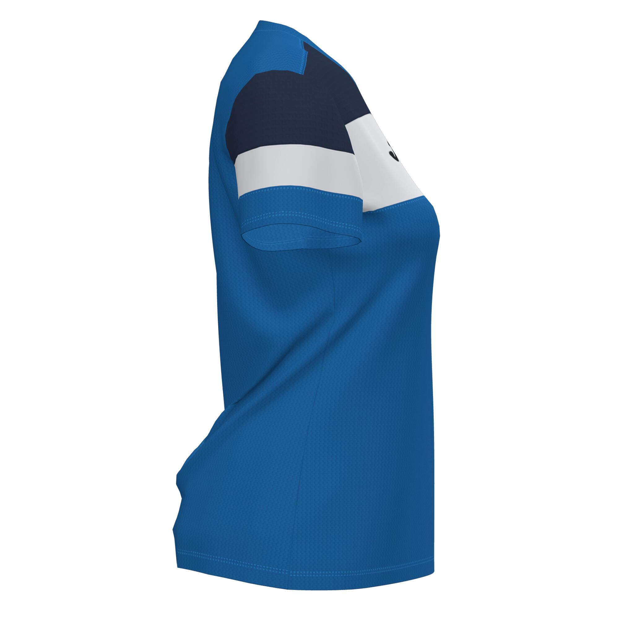 Maillot Manches Courtes Football Femme Joma Crew IV Bleu Roi 4/4
