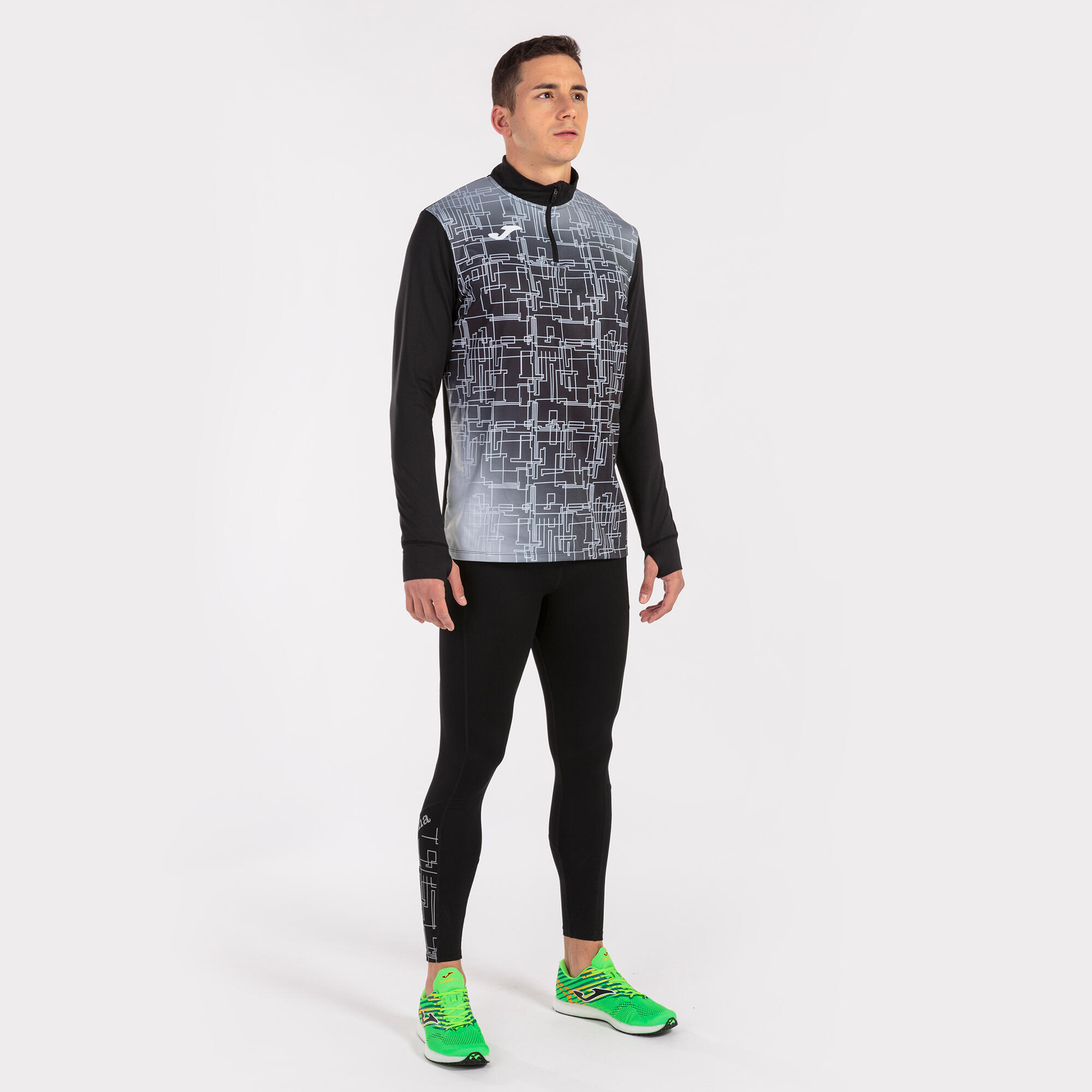 Sweat-Shirt Running Homme Joma Elite VIII Noir 4/5