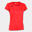 T-Shirt Manga Curta Running Mulher Joma Record II Coral Fluor