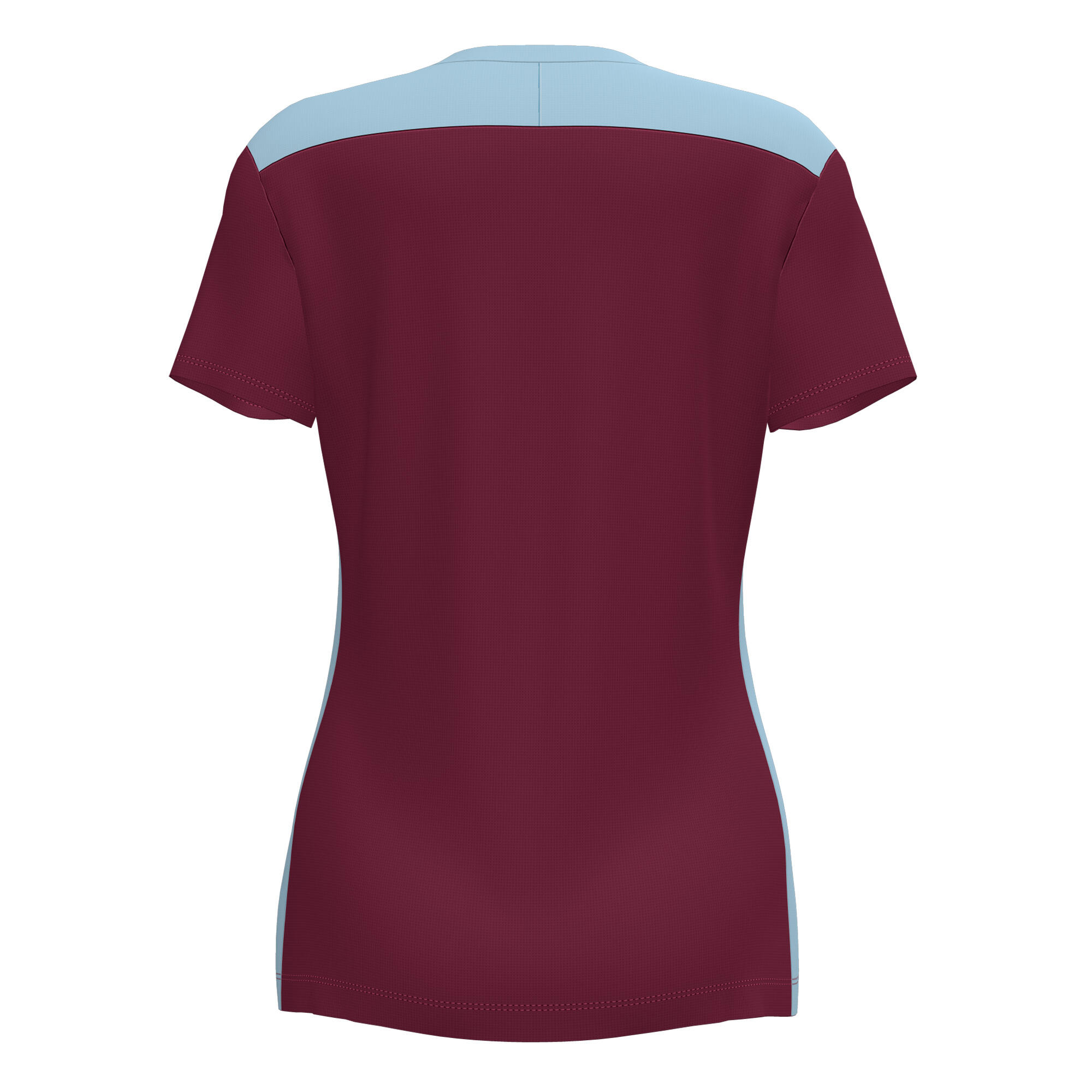 T-Shirt Joma 901265.682.S per Donne in Bordeaux/Celeste 3/4