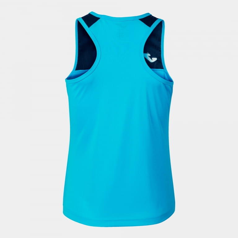T-Shirt De Alça Padel Mulher Joma Montreal Azul-Turquesa Fluor 2/5