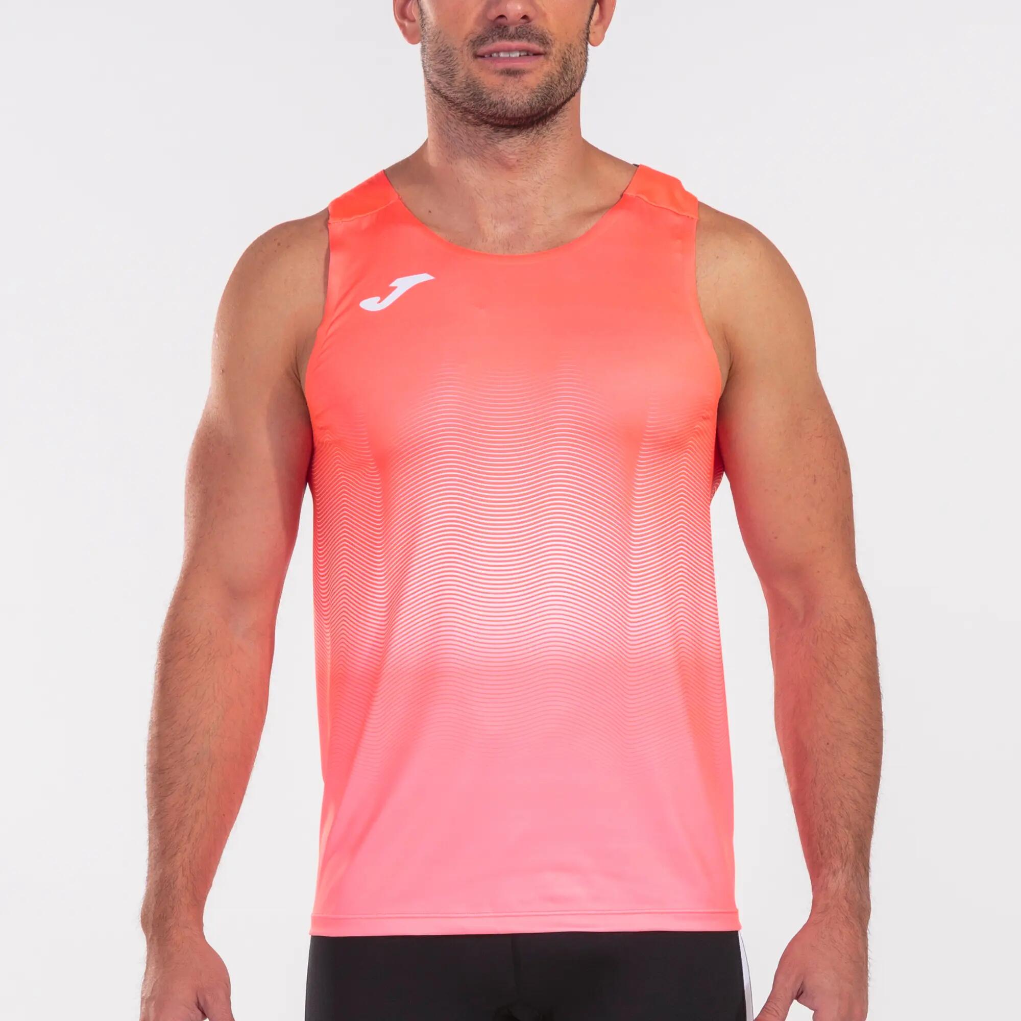 Débardeur Running Homme Joma Elite VII Corail Fluo 2/5