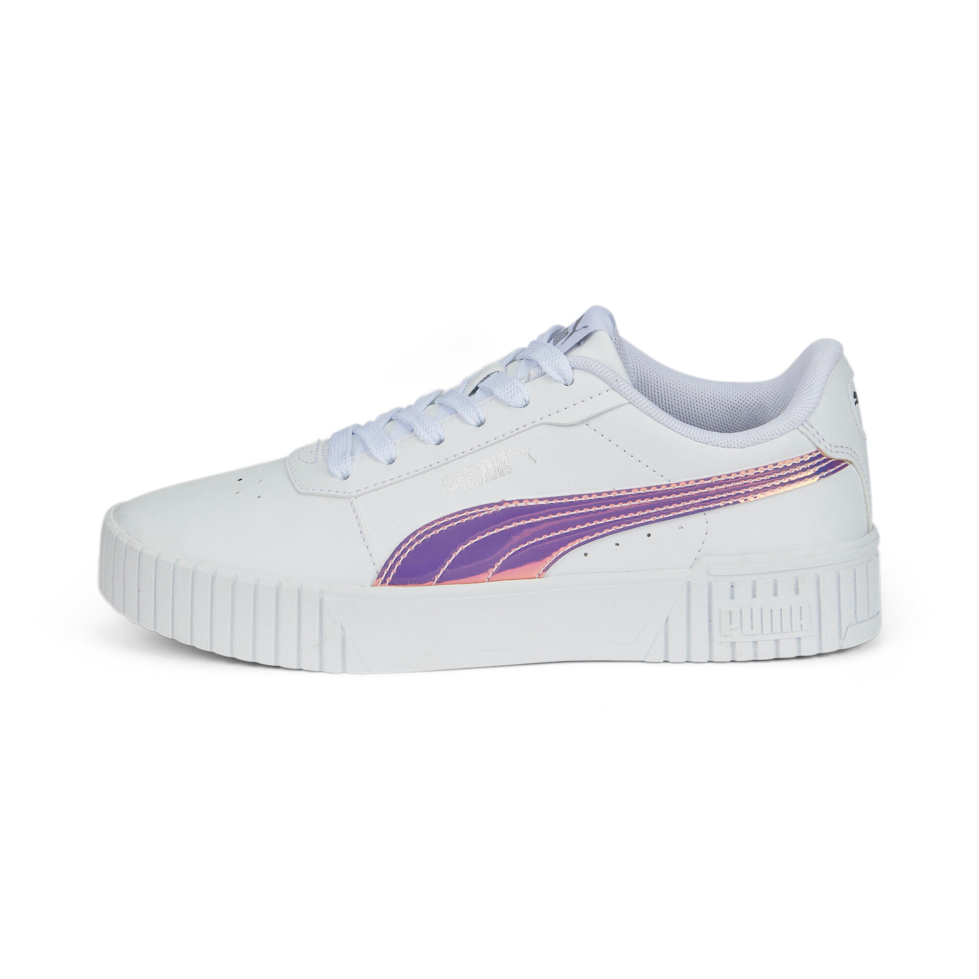 Młodzieżowe sneakersy Carina 2.0 Holo PUMA White Silver Gray 2/6