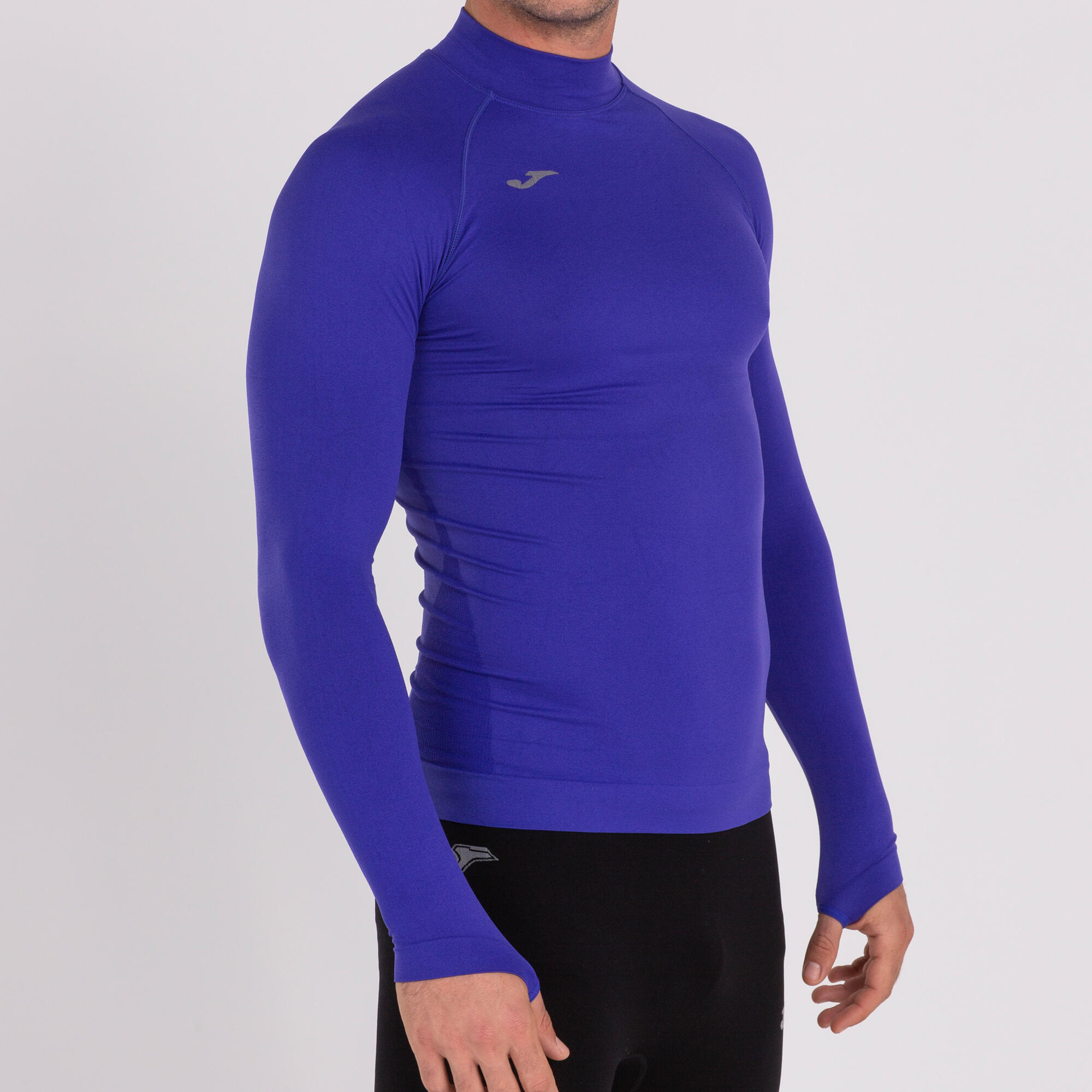 T-Shirt Manga Comprida Fitness Adulto Joma Brama Classic Roxo 2/5