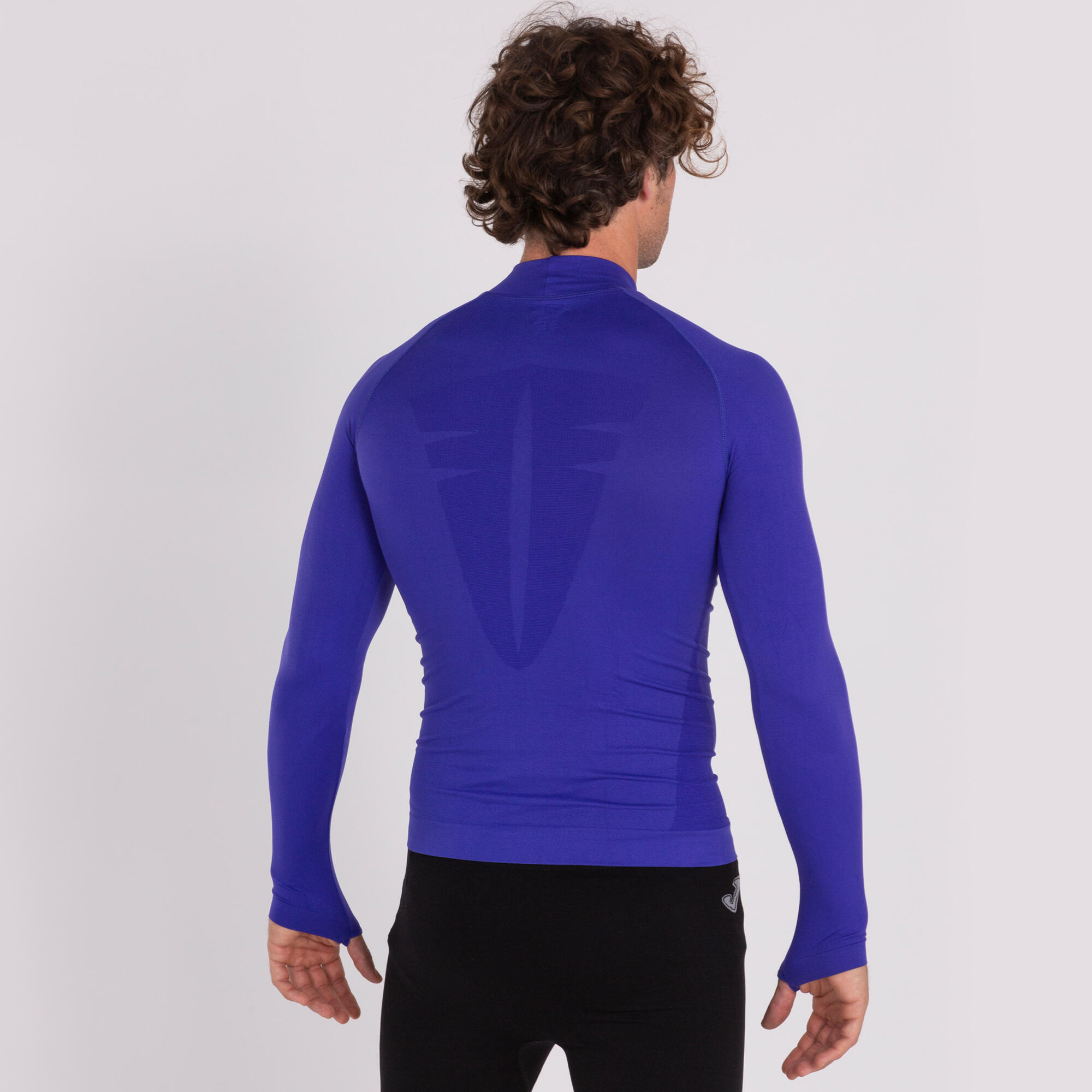 T-Shirt Manga Comprida Fitness Adulto Joma Brama Classic Roxo 3/5