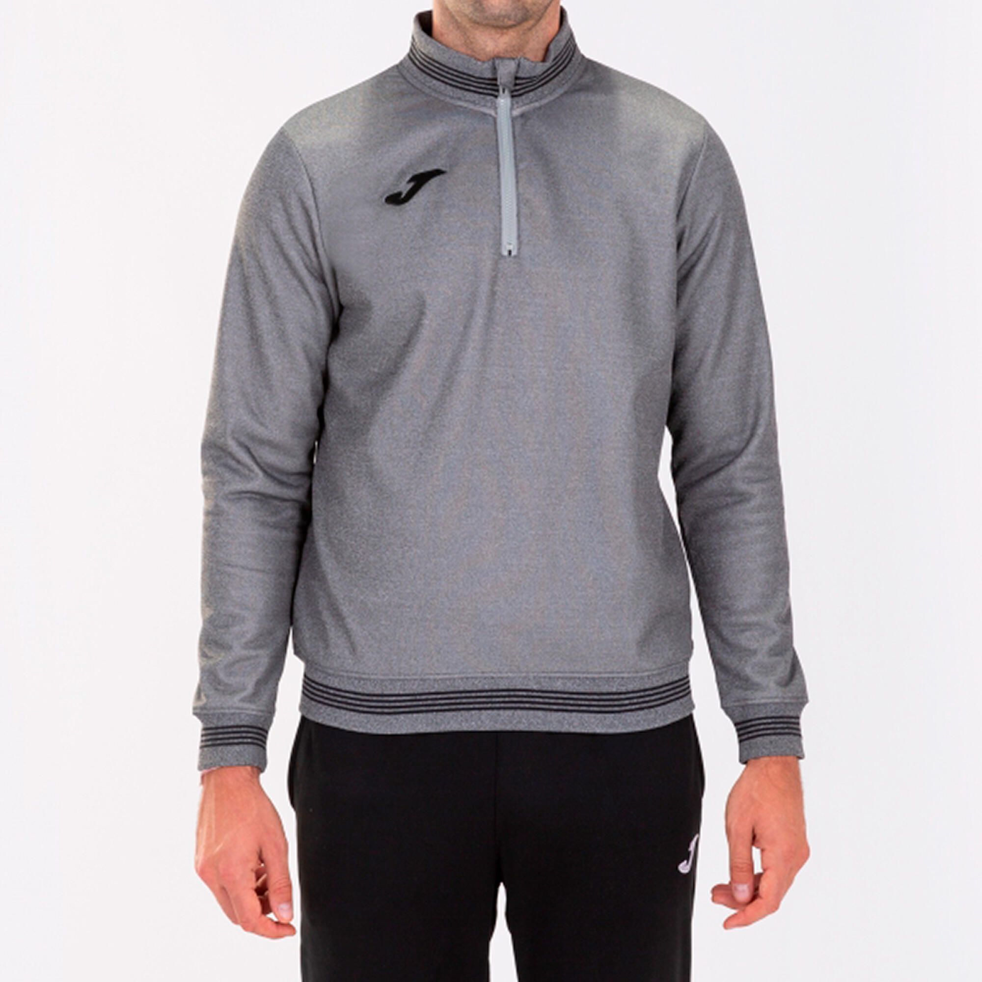 Sweat-Shirt Football Enfants Joma Campus III Gris Melange 2/5