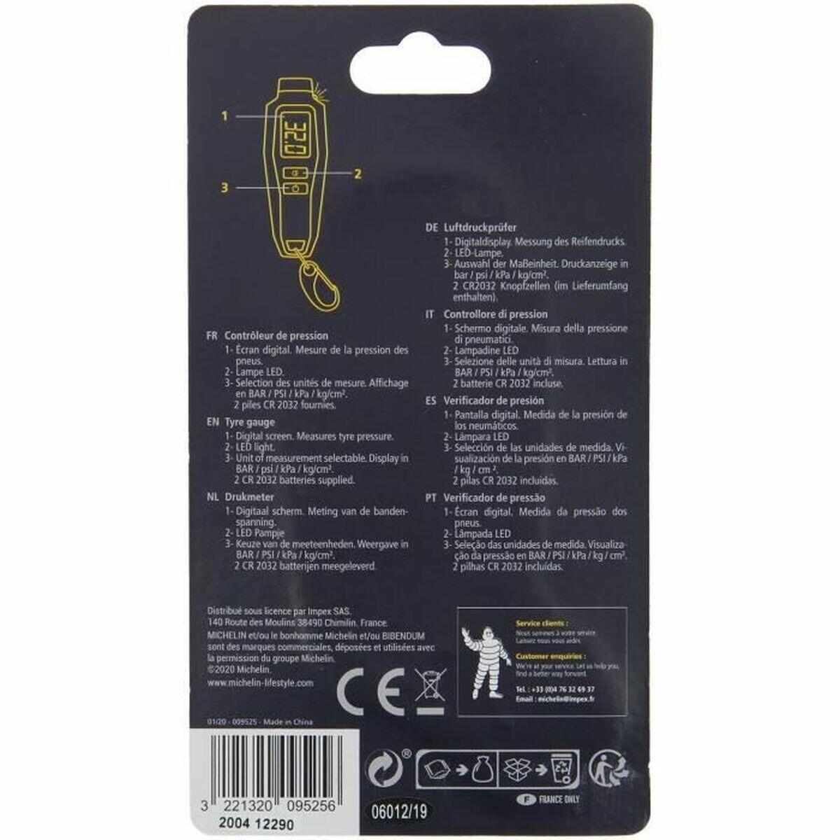Manometru Michelin 9525 Negru