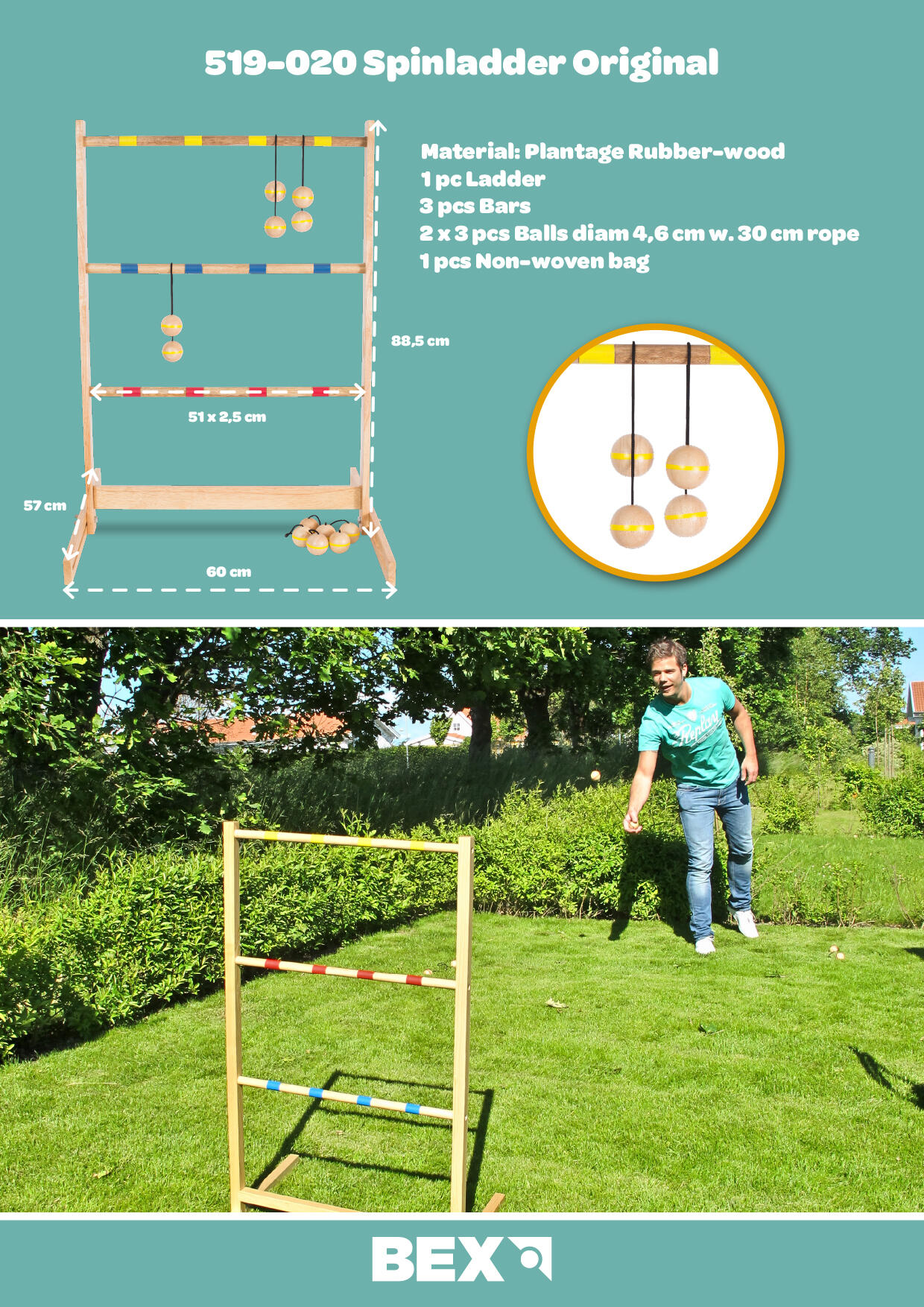 Gra plenerowa Spin Ladder Original (Ladder Golf) 5/8