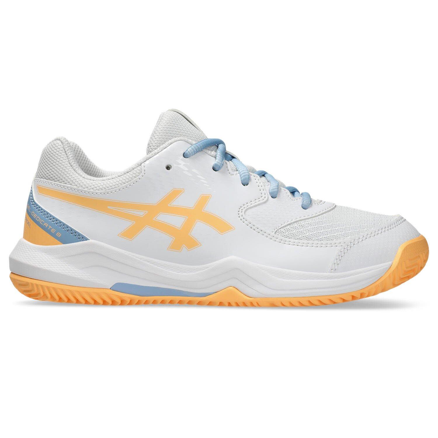 ASICS Zapatillas Tenis Niños- ASICS Gel-Dedicate 8 PADEL GS - White/OrangeBlow