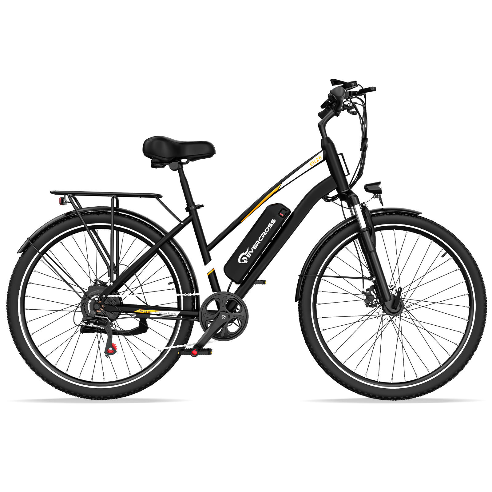 EVERCROSS Bicicletta Elettrica per Adulti Pneumatici da 28" EVERCROSS - EK28 Nero
