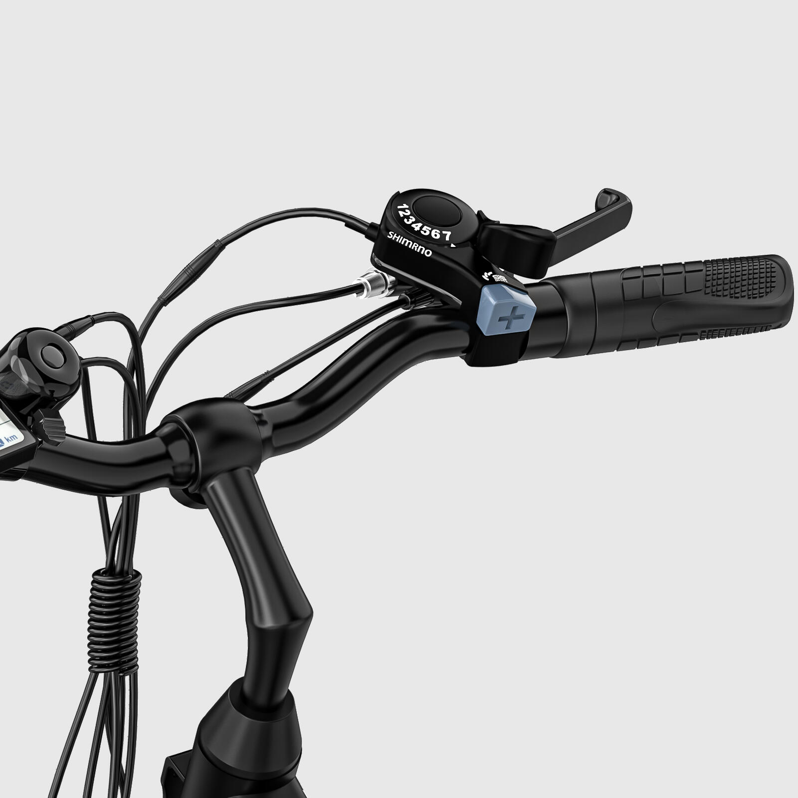 Bicicletta elettrica per adulti 28'' 36V13Ah APP EVERCROSS-EK28 Nero 4/8
