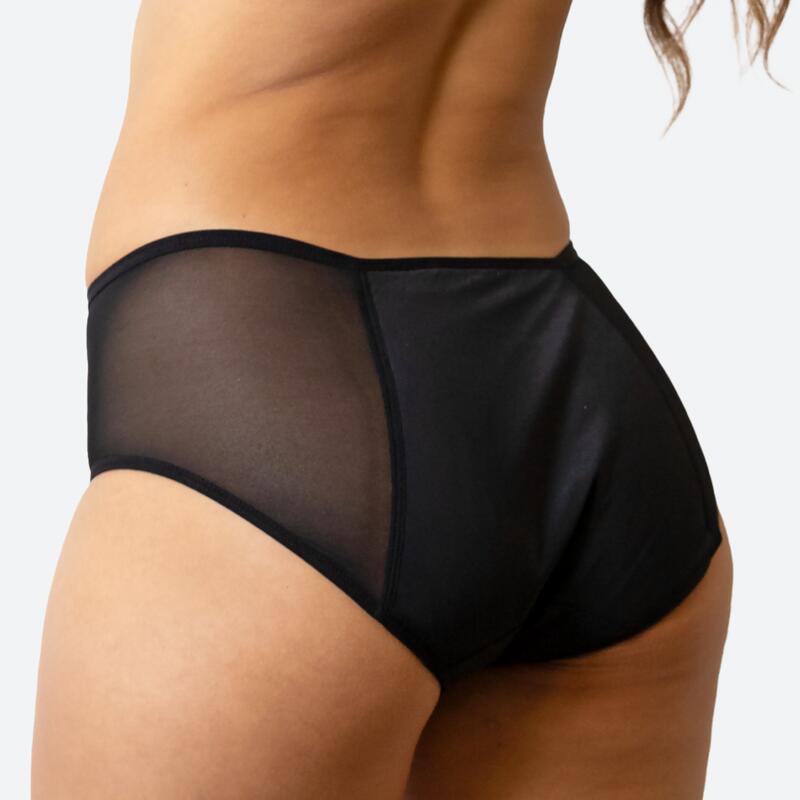 Pack 3 Braga Menstrual Ecowoman Tiro Alto transparencia Flujo Abundante 4/5