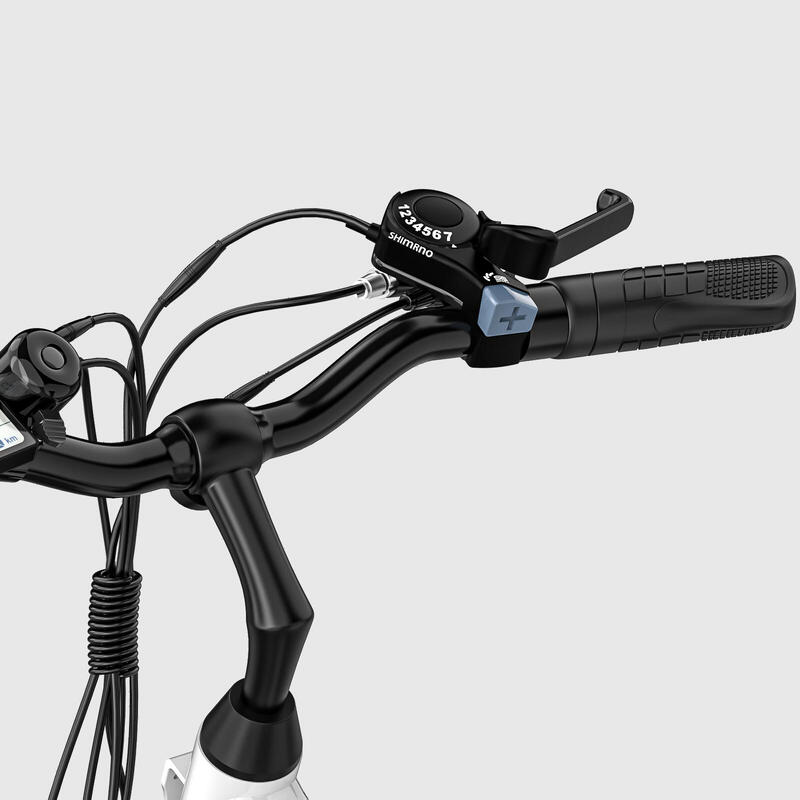 Vélo Electrique Adulte avec Pneu 28'' 36V13Ah APP EVERCROSS-EK28 Blanc