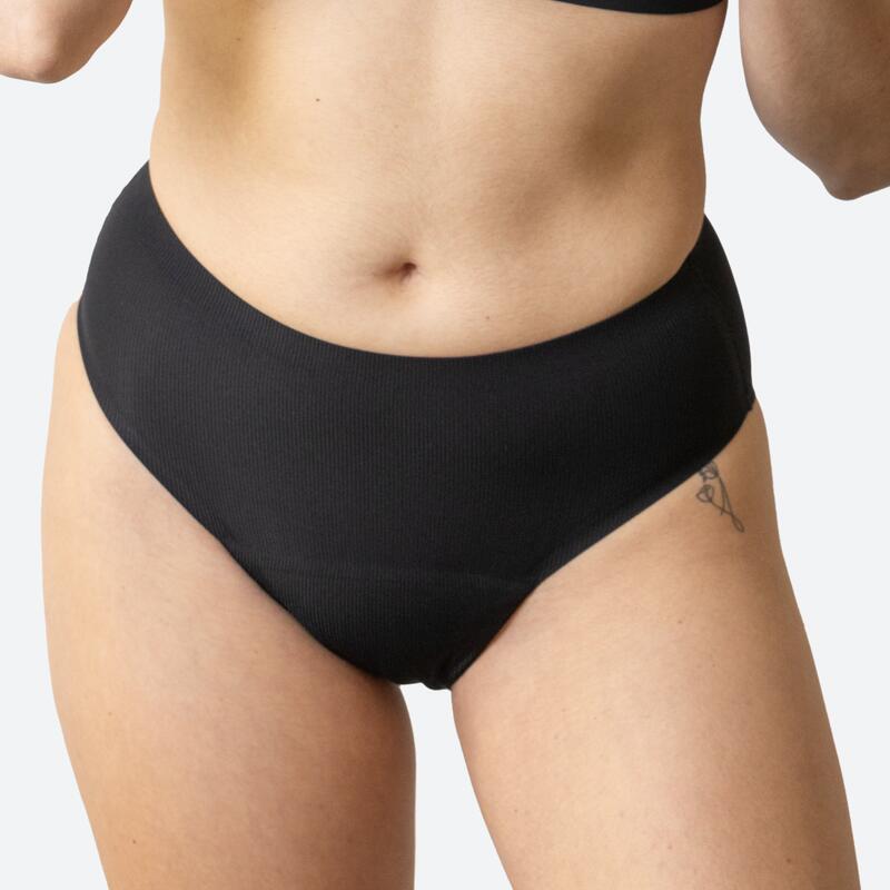3 pz Mutandine Mestruali Ecowoman Senza Cuciture A Vita Alta running 2/5