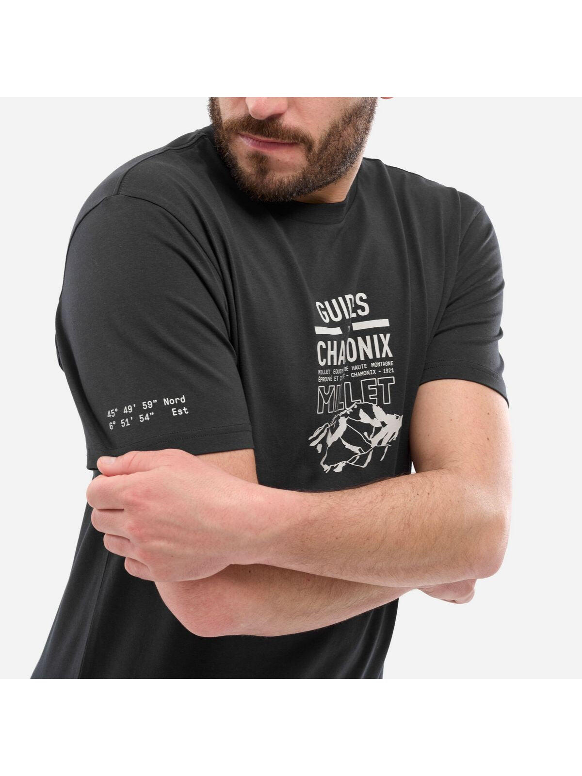 T-Shirt Escalade pour homme COMPAGNIE DES GUIDES CHAMONIX LOGO 6/6