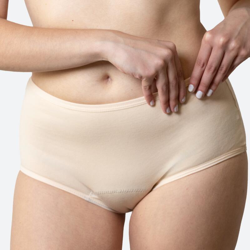 3 pz Mutandine mestruali Ecowoman A vita alta running Flusso abbondante 2/5