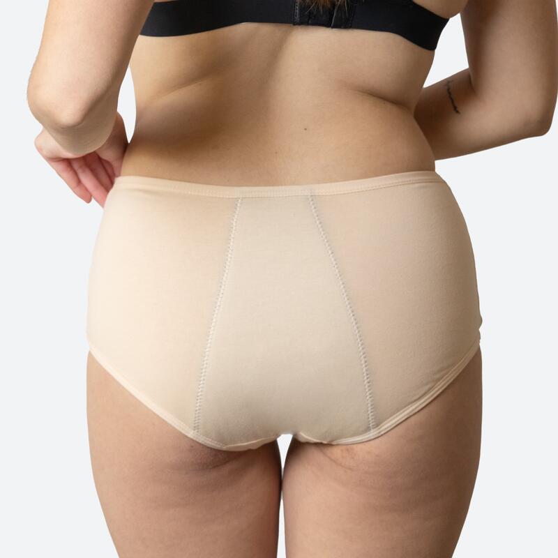 3 pz Mutandine mestruali Ecowoman A vita alta running Flusso abbondante 4/5