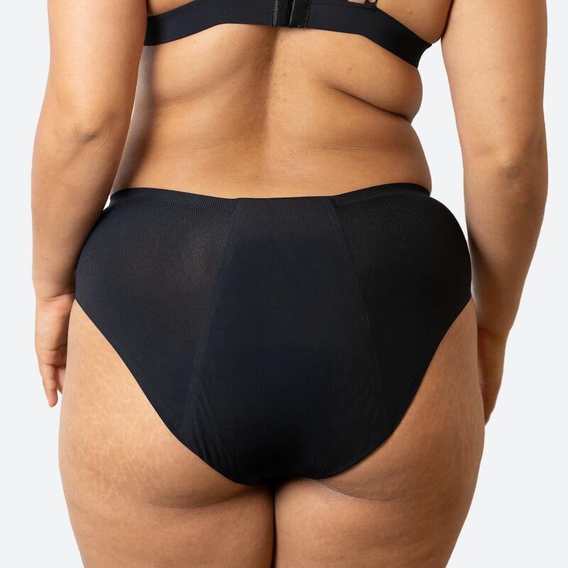 Pack 3 Cuecas menstruais Ecowoman sem costuras cintura alta Fluxo Pesado 4/5