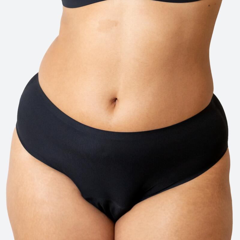 Pack 3 Cuecas menstruais Ecowoman sem costuras cintura alta Fluxo Pesado 2/5