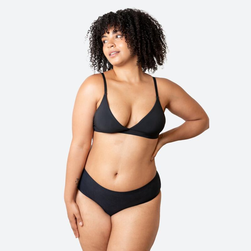 ECOWOMAN Braga Incontinencia sin costuras Negro Absorción Abundante Ecowoman