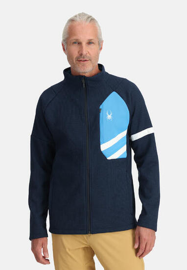 Reißverschluss-Pullover Ski Herren - Wengen Bandit