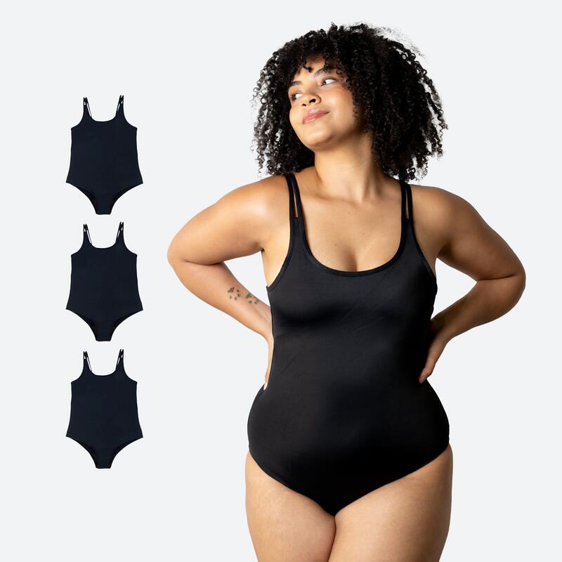 ECOWOMAN Pack 3 costume da bagno intero mestruale flusso moderato Ecowoman