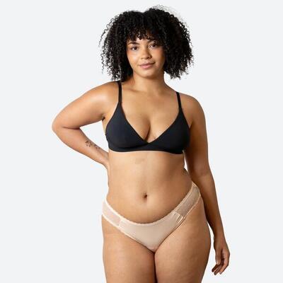 Menstruatiebroekje met transparantie zwart heavy flow