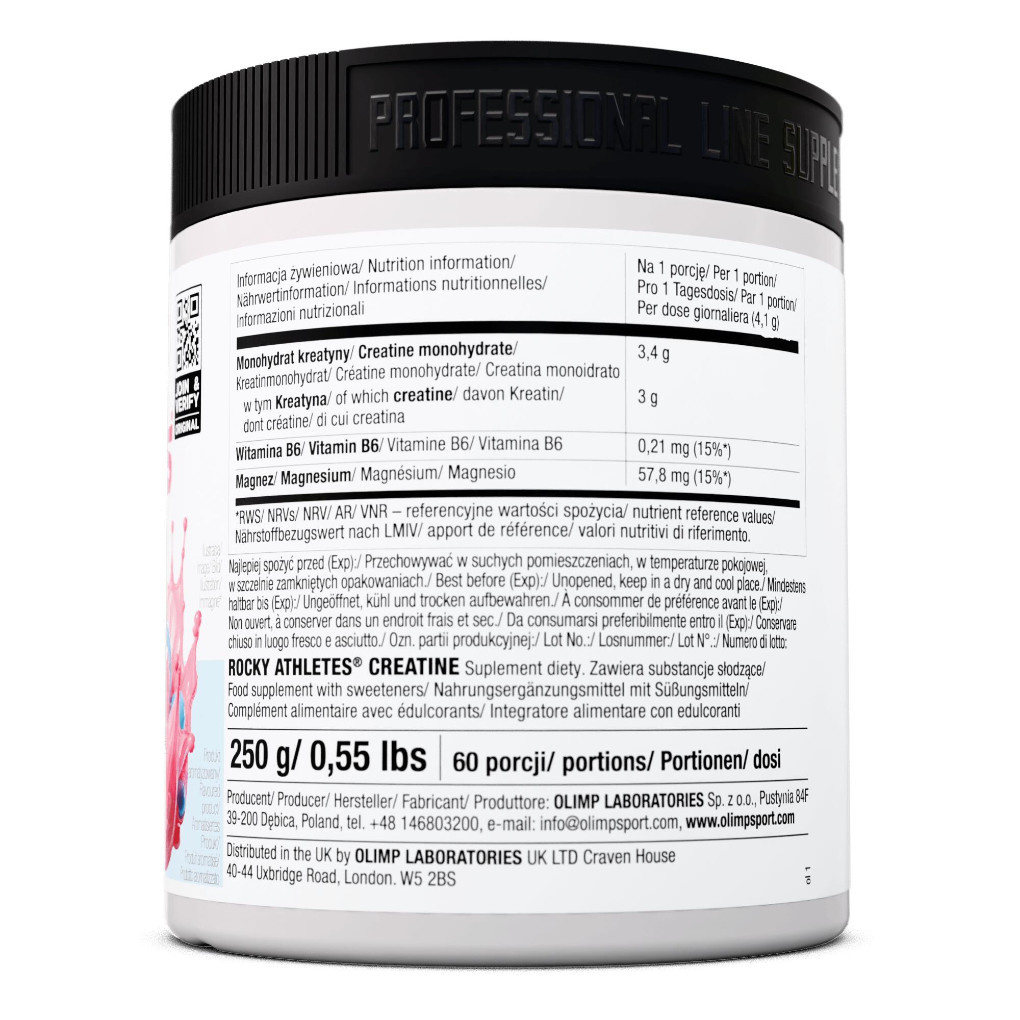 Kreatyna Olimp Rocky Athletes® Creatine - 250 g Bubble Gum 2/3