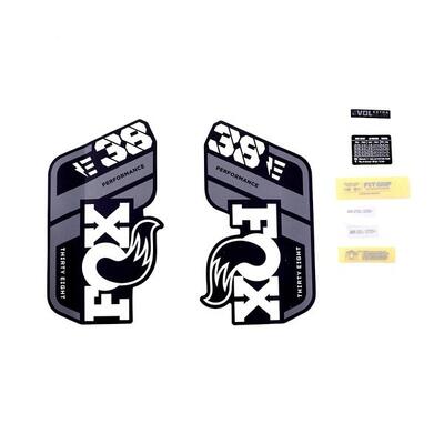 Kit di decalcomanie Fox 2021. 38. P-S. E-Bike+. Logo. Fork
