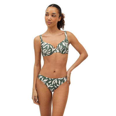 Conjunto de bikini con brillo tirantes anchos copa B