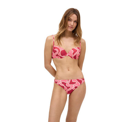 Conjunto de bikini aro clásico estampado copa B