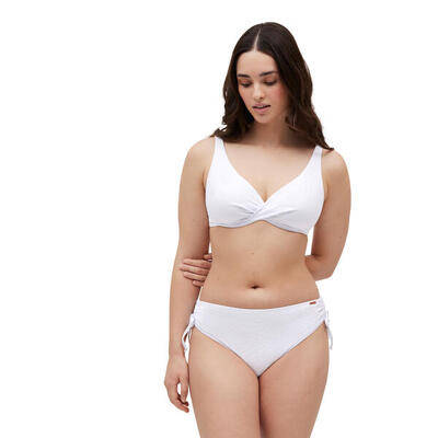 Conjunto de bikini reductor textura blanco copa C