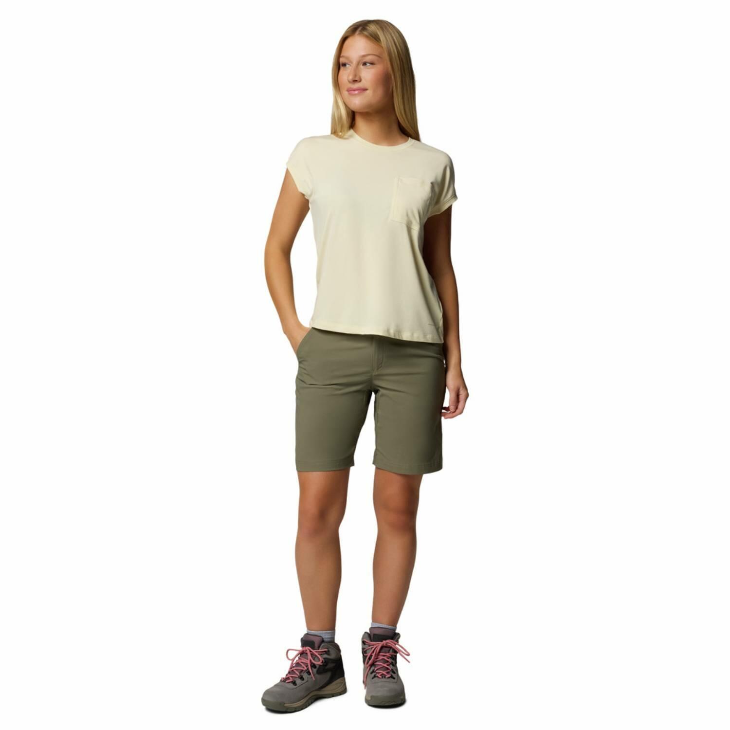 Short Columbia Leslie Falls Femme vert, léger et respirant 3/6