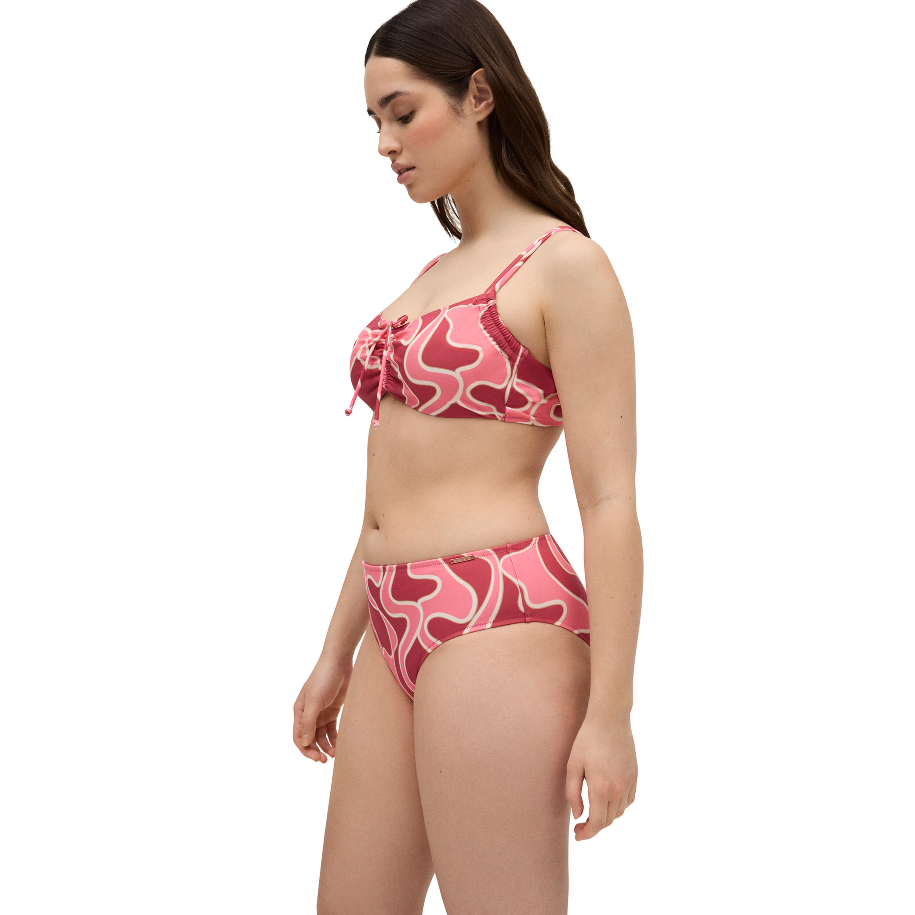 Conjunto de bikini reductor estampado copa C 3/6