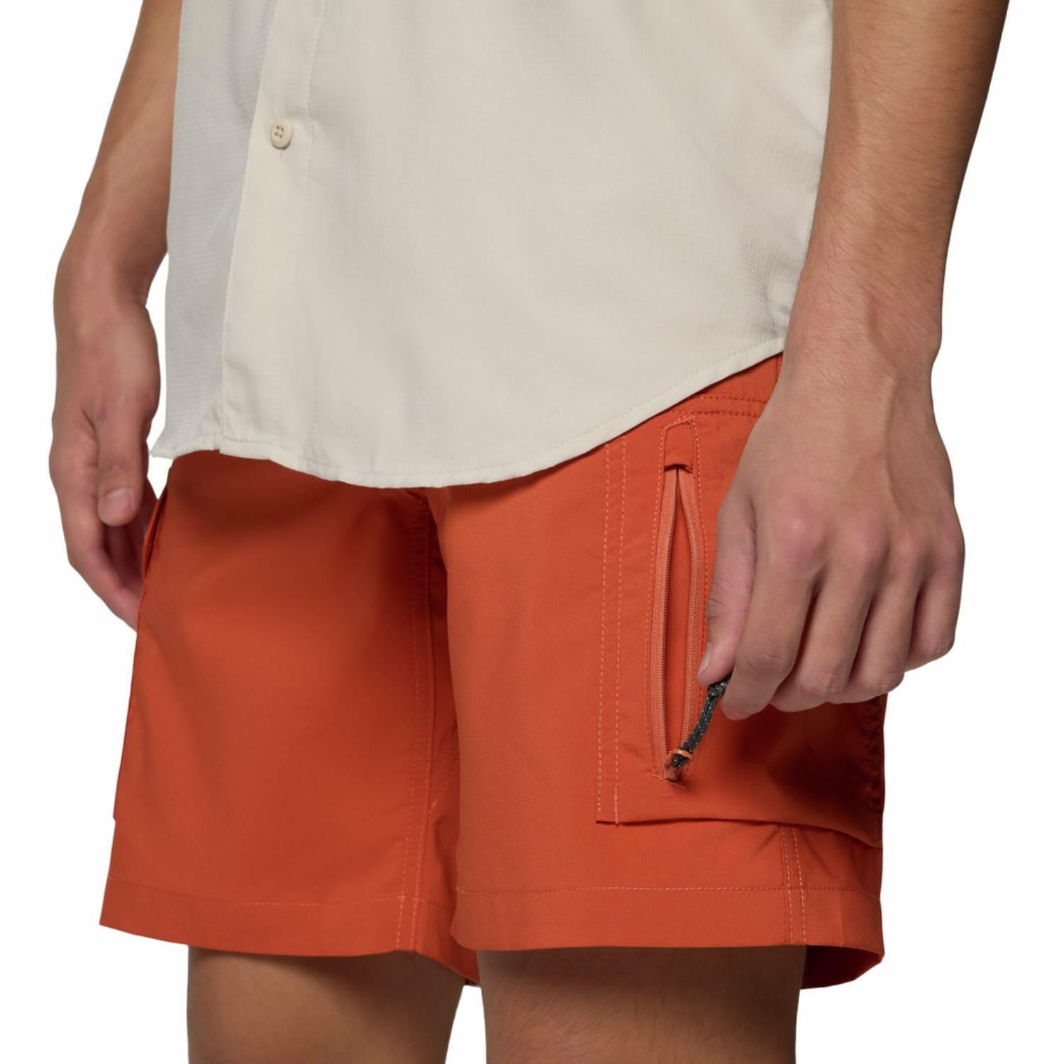 Short Columbia Silver Ridge Utility orange léger et respirant 5/5