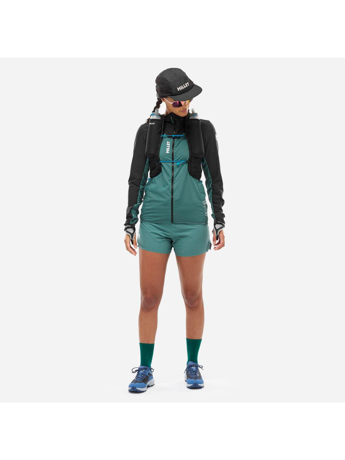 Kurtka do biegania Millet Intense Windbreaker Jkt W Zielony Active Fit 5/7