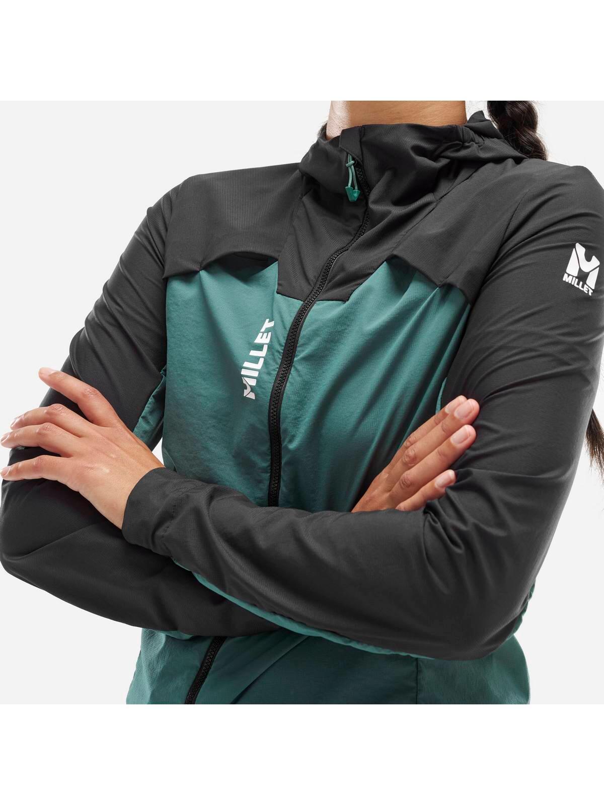 Kurtka do biegania Millet Intense Windbreaker Jkt W Zielony Active Fit 4/7