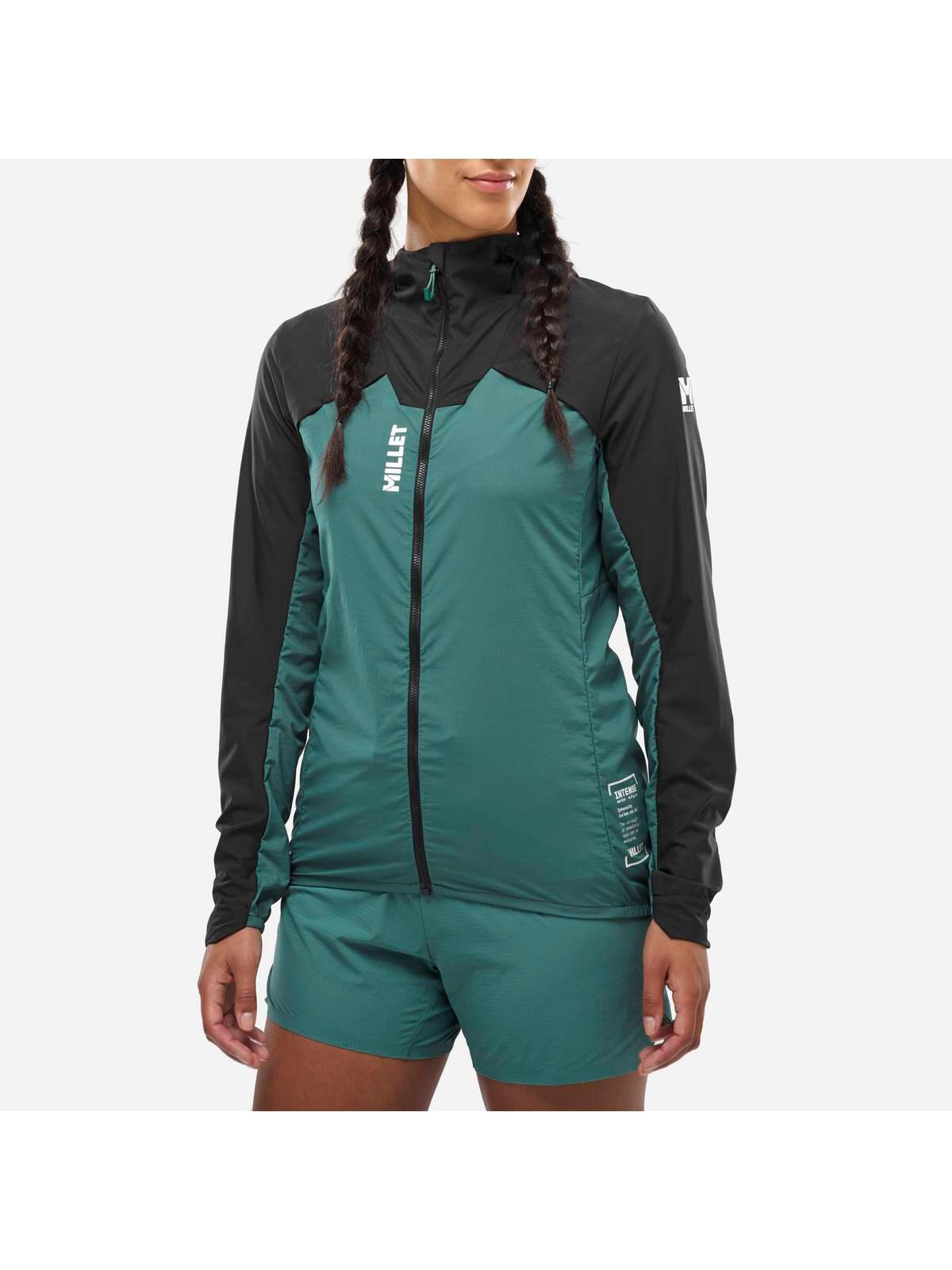 Kurtka do biegania Millet Intense Windbreaker Jkt W Zielony Active Fit 3/7