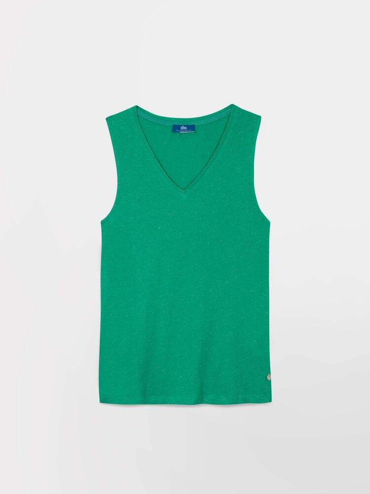 Camiseta sin mangas verde para mujer TBS ADINADEBP 2/5