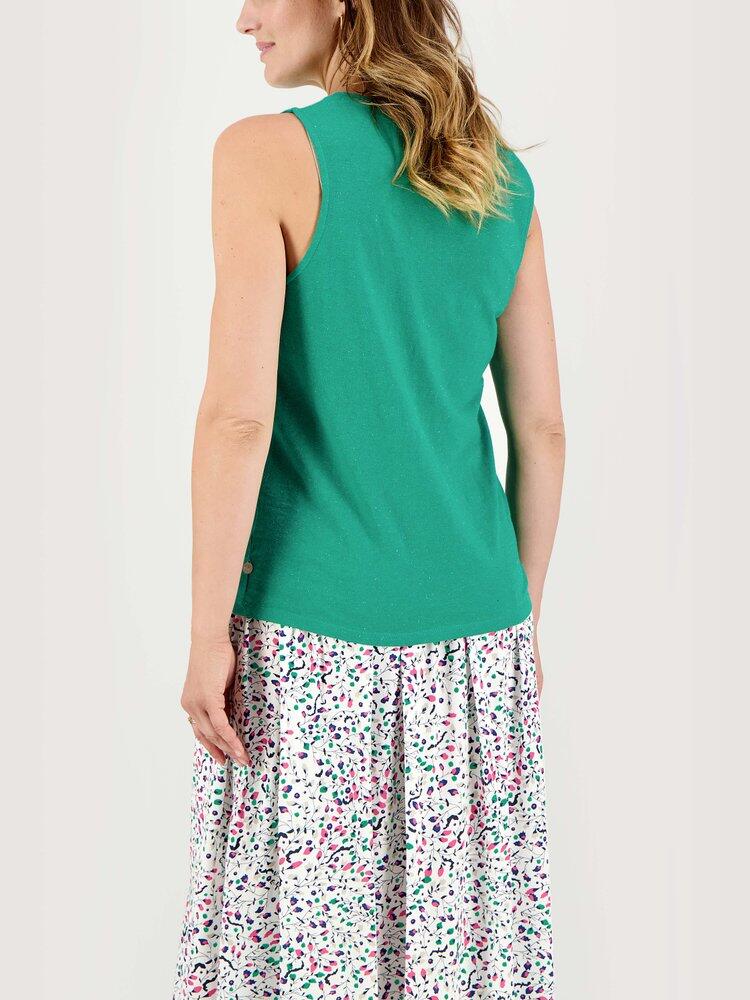 Camiseta sin mangas verde para mujer TBS ADINADEBP 4/5