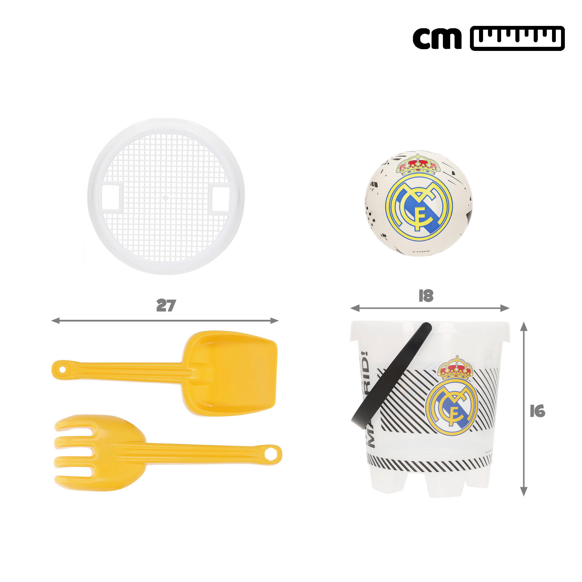 Real Madrid Beach Cube com acessórios e bola da equipa 4/7