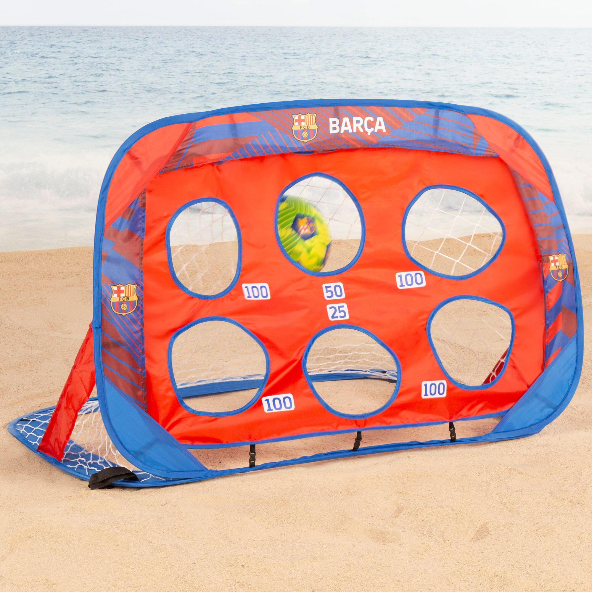 FC Barcelona 4 in 1 porta pop-up con bersaglio per freccette 120x80x80 cm 7/7