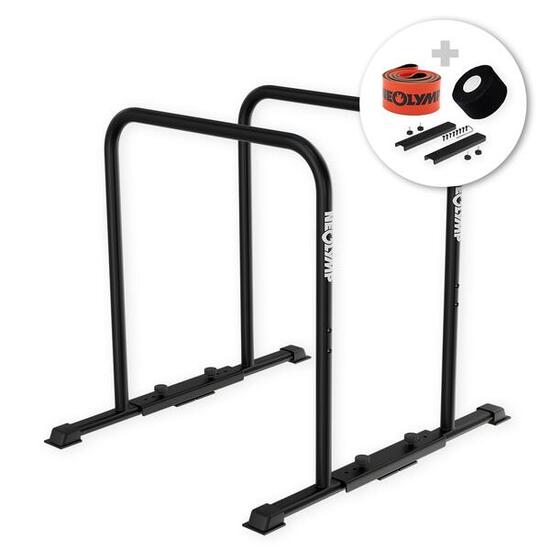 NEOLYMP Parallele Dips Stazione in acciaio per allenarsi dentro e fuori casa