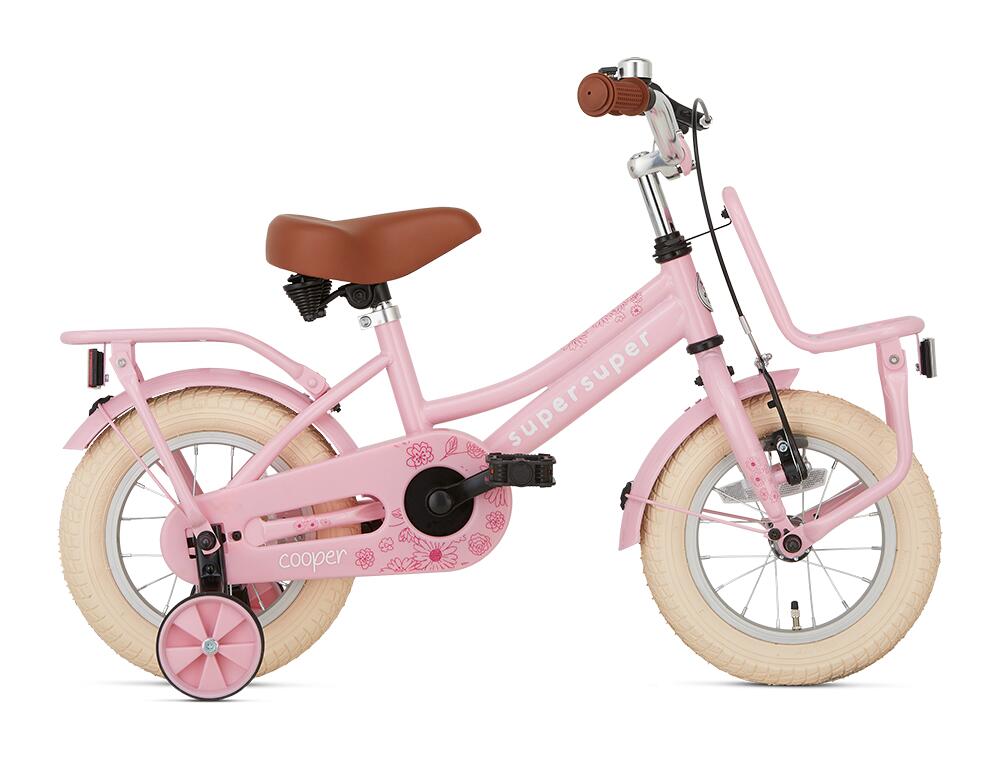 SUPERSUPER SuperSuper Cooper Kinderfiets - 12 inch - Roze
